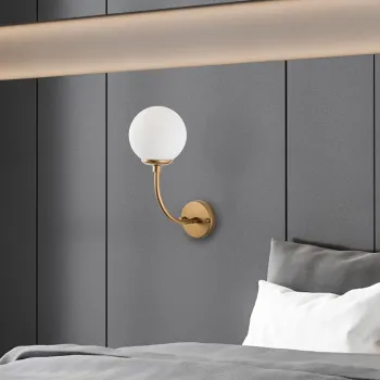 Aplica de perete, Opviq, 521SHN3712, Auriu imagine