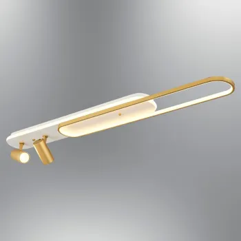 Aplica de perete, Opviq, 701CHD1561, Alb/Auriu imagine