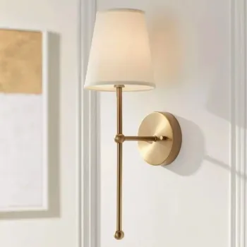 Aplica de perete, Opviq, 751ARL1140, Metal, Aur / Crem imagine