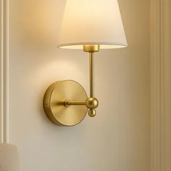 Aplica de perete, Opviq, 751ARL1149, Metal, Crem / Aur imagine