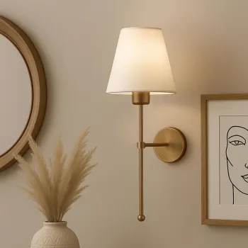 Aplica de perete, Opviq, 780SGN2711, Crem / Aur imagine