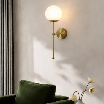 Aplica de perete, Opviq, 780SGN2717, Aur/Alb imagine