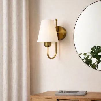 Aplica de perete, Opviq, 780SGN2721, Auriu / Ecru imagine