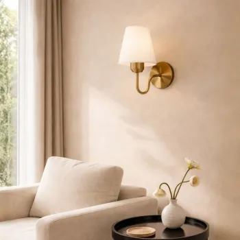 Aplica de perete, Opviq, 780SGN2722, Auriu / Ecru imagine