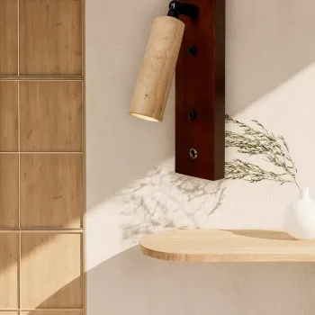 Aplica de perete, Opviq, 823OLY1138, Bej / Nuc imagine