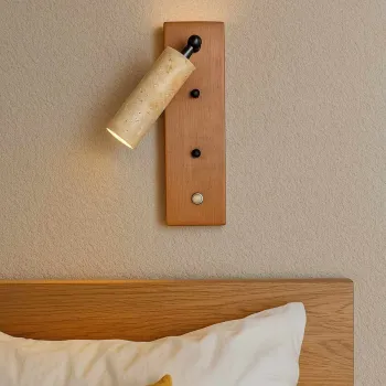 Aplica de perete, Opviq, 823OLY1139, Bej / Stejar imagine