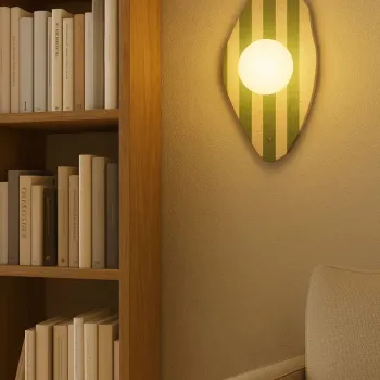 Aplica de perete, Opviq, 823OLY1143, Bej/Alb/Verde imagine