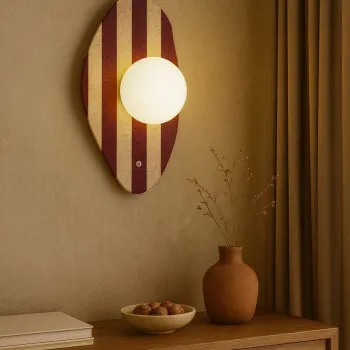 Aplica de perete, Opviq, 823OLY1146, Bej / Alb / Rosu imagine