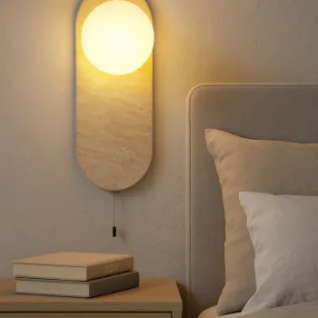 Aplica de perete, Opviq, 823OLY1150, Bej/Alb imagine