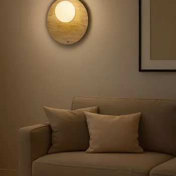 Aplica de perete, Opviq, 823OLY1152, Bej/Alb imagine