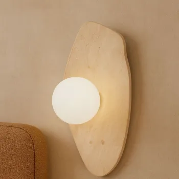 Aplica de perete, Opviq, 823OLY1159, Bej/Alb imagine