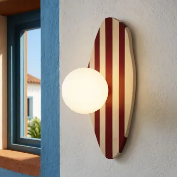 Aplica de perete, Opviq, 823OLY1160, Bej / Alb / Rosu imagine