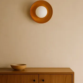 Aplica de perete, Opviq, 823OLY1161, Stejar / Alb imagine