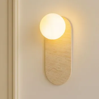 Aplica de perete, Opviq, 823OLY1168, Bej/Alb imagine