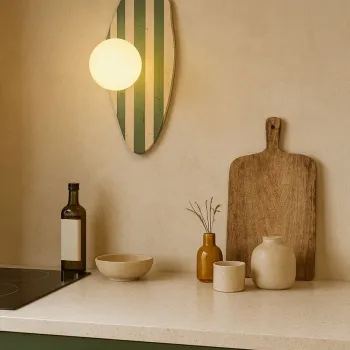 Aplica de perete, Opviq, 823OLY1169, Bej/Alb/Verde imagine