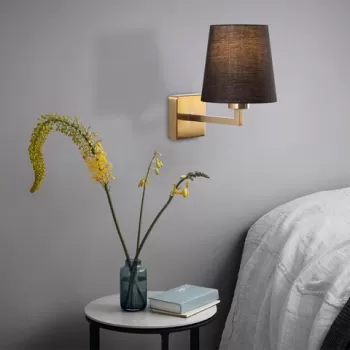 Aplica de perete, Opviq, 892OPV1248, Metal, Aur/Negru imagine