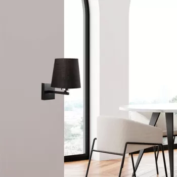 Aplica de perete, Opviq, 892OPV1257, Metal, Negru / Nichel / Crem imagine