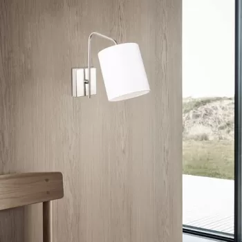 Aplica de perete, Opviq, 892OPV1269, Metal, Nichel/Alb imagine