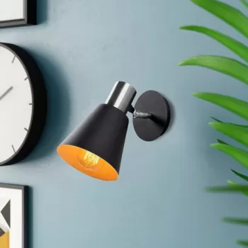 Aplica de perete, Opviq, 892OPV1296, Metal, Negru/Nichel imagine