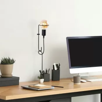 Aplica de perete, Opviq, 892OPV1363, Metal, Negru imagine