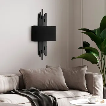 Aplica de perete, Opviq, 892OPV2409, Negru imagine