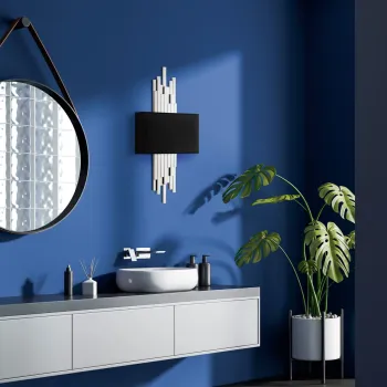 Aplica de perete, Opviq, 892OPV2417, Alb/Negru imagine