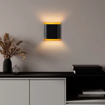 Aplica de perete, Opviq, 892OPV2420, Negru imagine