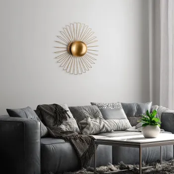 Aplica de perete, Opviq, 892OPV2439, Auriu imagine