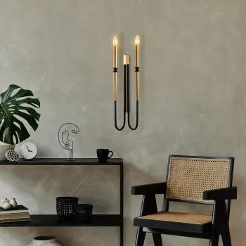 Aplica de perete, Opviq, 892OPV2444, Negru imagine