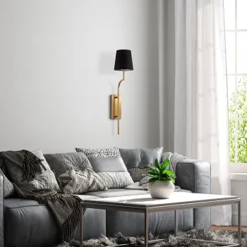 Aplica de perete, Opviq, 892OPV2445, Aur/Negru imagine