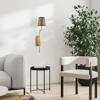 Aplica de perete, Opviq, 892OPV2448, Auriu / Maro deschis imagine