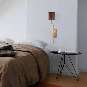 Aplica de perete, Opviq, 892OPV2451, Auriu/Maro imagine