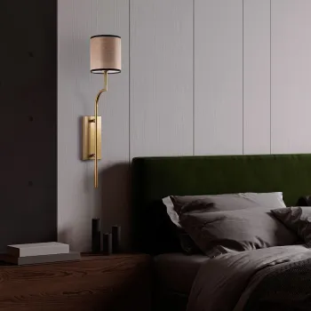 Aplica de perete, Opviq, 892OPV2452, Auriu / Maro deschis imagine