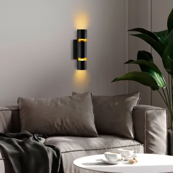 Aplica de perete, Opviq, 892OPV2473, Negru imagine