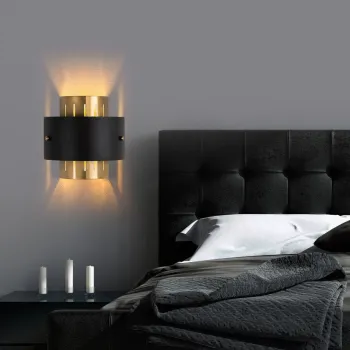 Aplica de perete, Opviq, 892OPV2485, Aur/Negru imagine