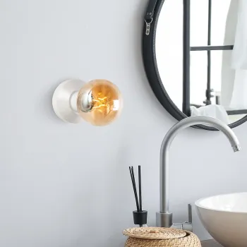 Aplica de perete, Opviq, 892OPV2491, Crem imagine