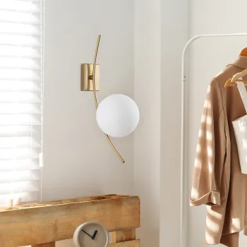 Aplica de perete, Opviq, 892OPV3101, Auriu imagine