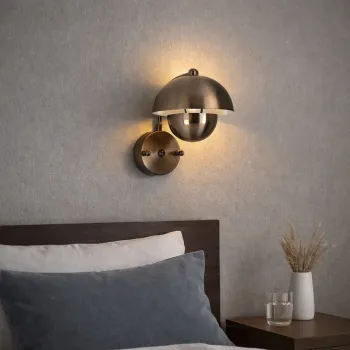 Aplica de perete, Opviq, 892OPV3502, Maro antichizat imagine