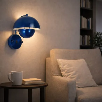 Aplica de perete, Opviq, 892OPV3504, Albastru imagine