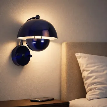 Aplica de perete, Opviq, 892OPV3507, Albastru navy imagine