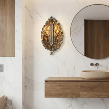 Aplica de perete, Opviq, 892OPV3521, Maro antichizat imagine