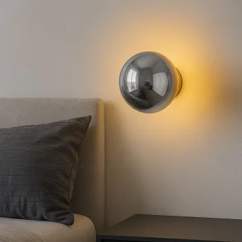 Aplica de perete, Opviq, 942FLG2221, Crom imagine