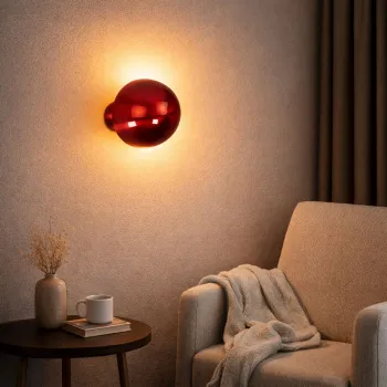 Aplica de perete, Opviq, 942FLG2223, Rosu imagine