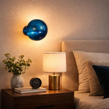 Aplica de perete, Opviq, 942FLG2226, Albastru imagine