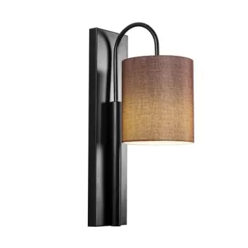 Aplica de perete, Opviq, Baston 3462, 10x42 cm, E27, 100 W, negru/maro imagine