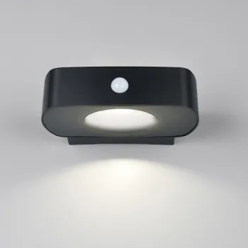 Aplica de perete pentru exterior Bilbao, RL, 21.5x15.5x6 cm, 6W, 1x SMD, plastic, negru imagine