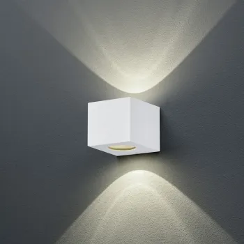 Aplica de perete pentru exterior Cordoba, RL, 10x9 cm, 2W, 2x SMD, plastic, alb mat imagine