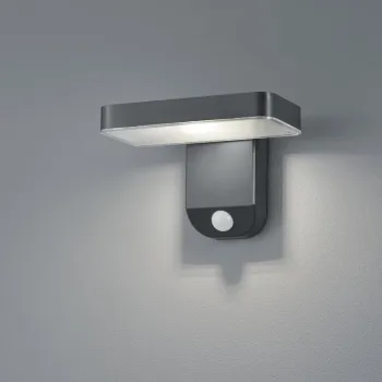 Aplica de perete pentru exterior cu senzor Esquel, RL, 18x12 cm, 4.5W, 1x SMD, plastic, antracit imagine