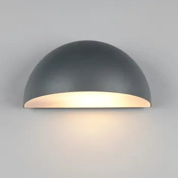 Aplica de perete pentru exterior Maas, TRIO, 27x15.5x14.3 cm, 10W, 1x E27, aluminiu, antracit imagine