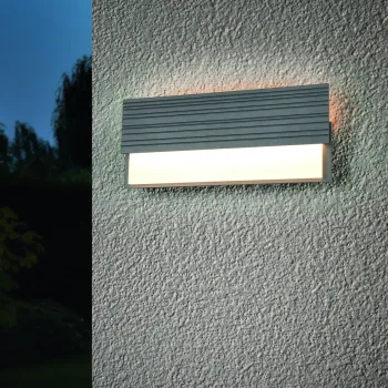 Aplica de perete pentru exterior Mariza, TRIO, 40x17 cm, 10W, 1x SMD, aluminiu, antracit imagine